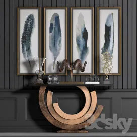 Contemporary Vintage Console Table